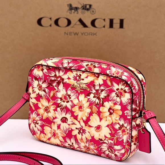 Coach Bags Coach Mini Camera Bag Crossbody Vintage Daisy Pink